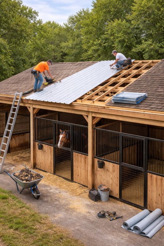 Barn Roof Installation in Naperville, IL