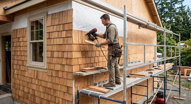 Cedar Siding Installation in Boston, MA